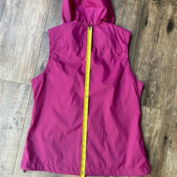 Eddie Bauer Full Zip Vest with Hood Nylon Pink/Orange Women's Size Small - Picture 7 of 11